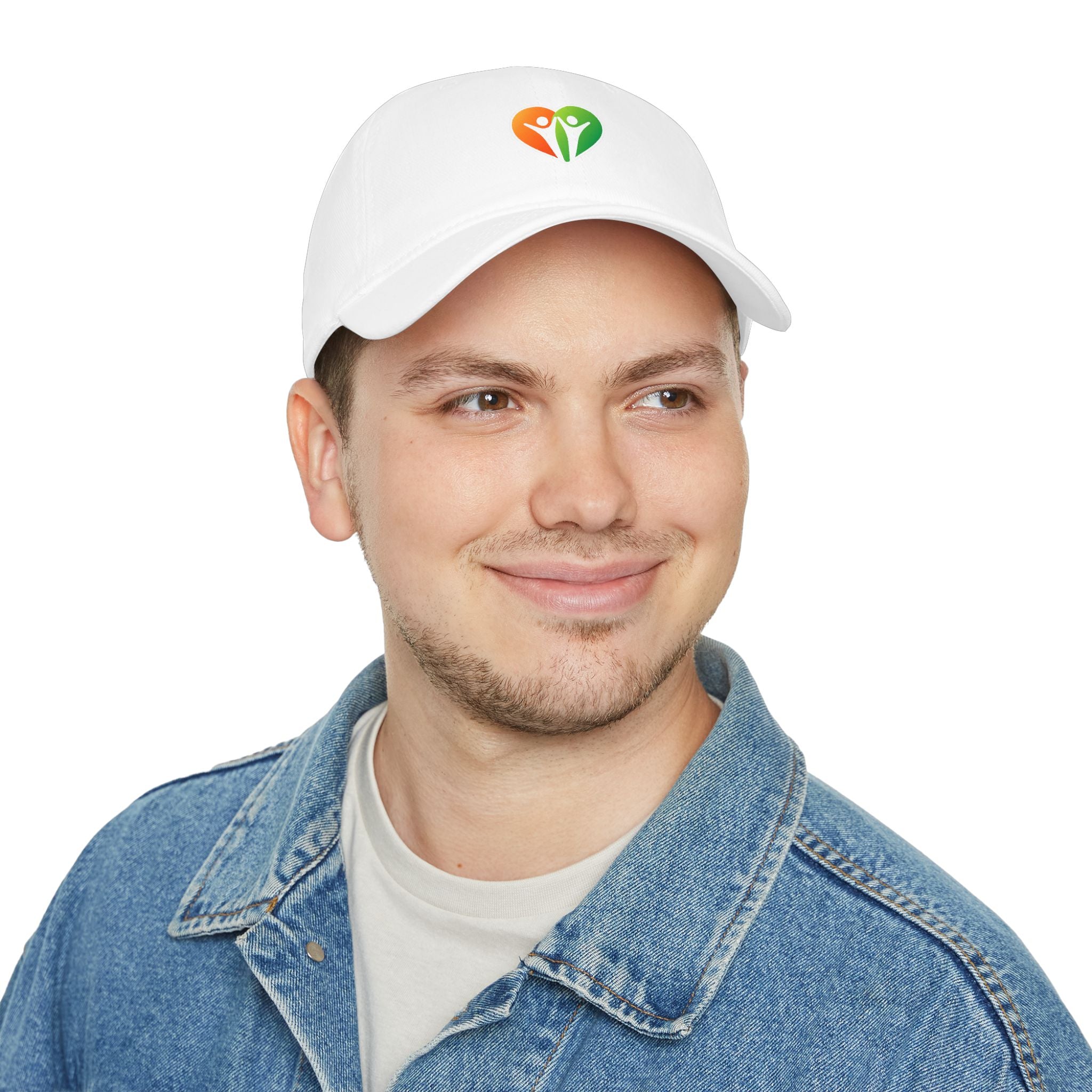 HUHU Heart Logo Baseball Cap — Casual Low-Profile Hat