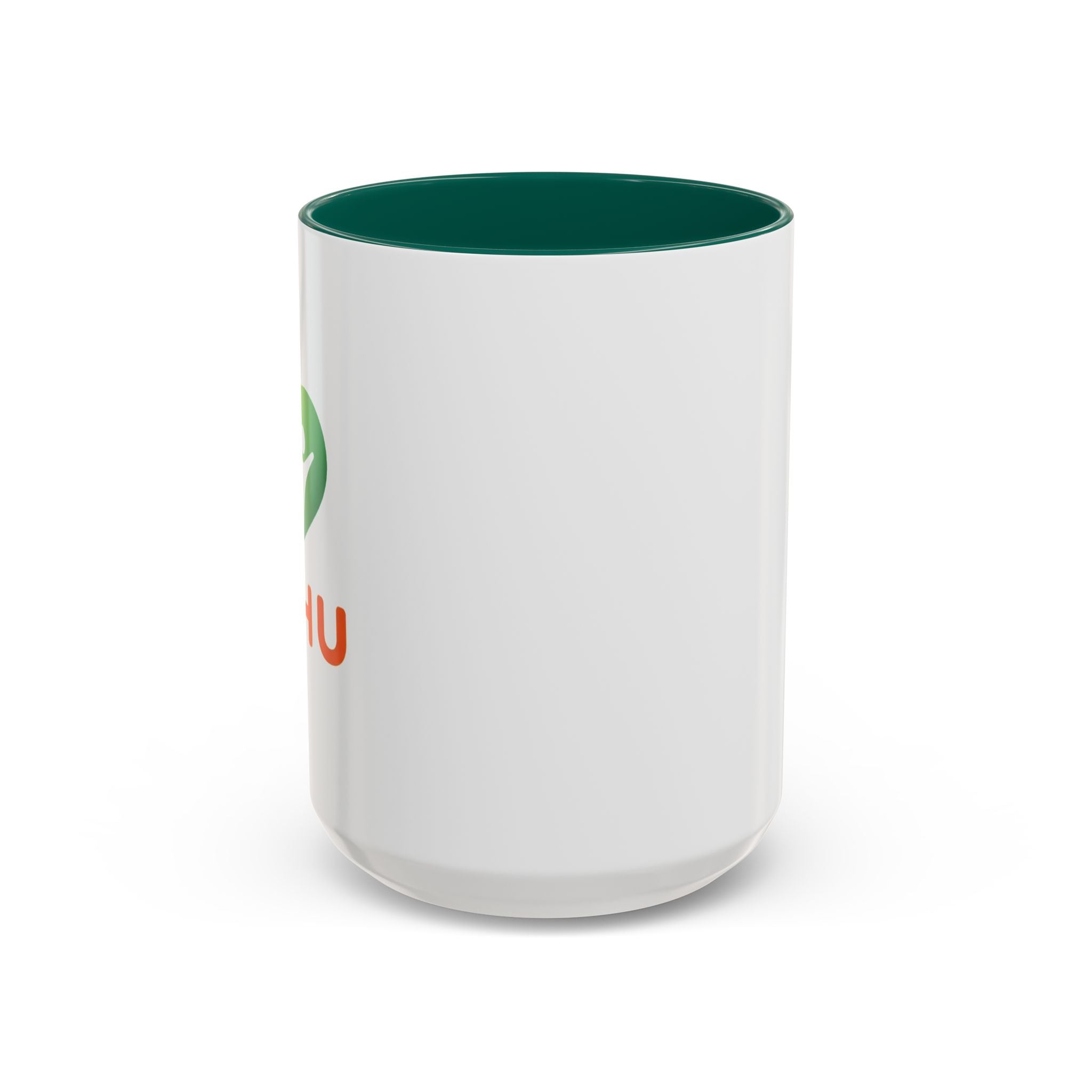 HUHU Heart Logo Coffee Mug (11oz & 15oz) - Colorful Gradient Ceramic Mug
