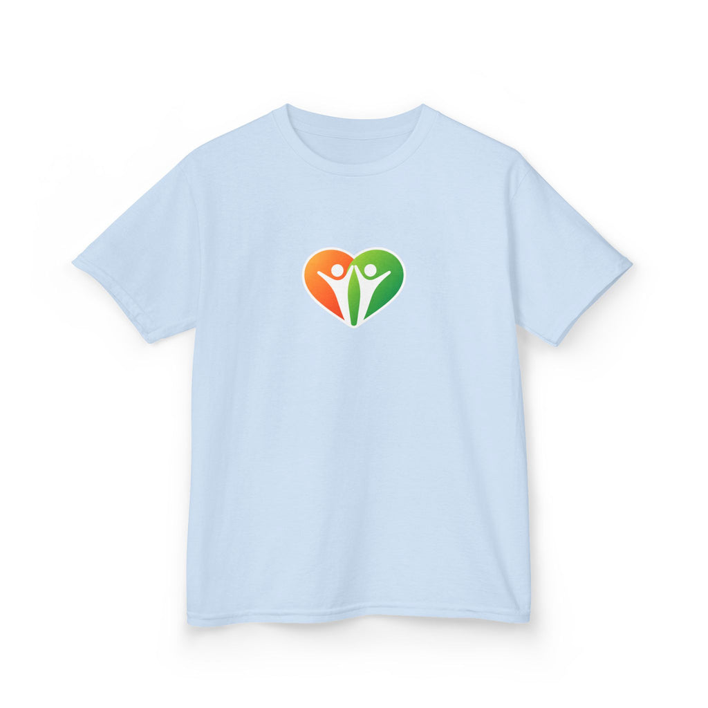 Kids Logo Tee — Colorful Heart & 'HUHU' Graphic Kids T-Shirt