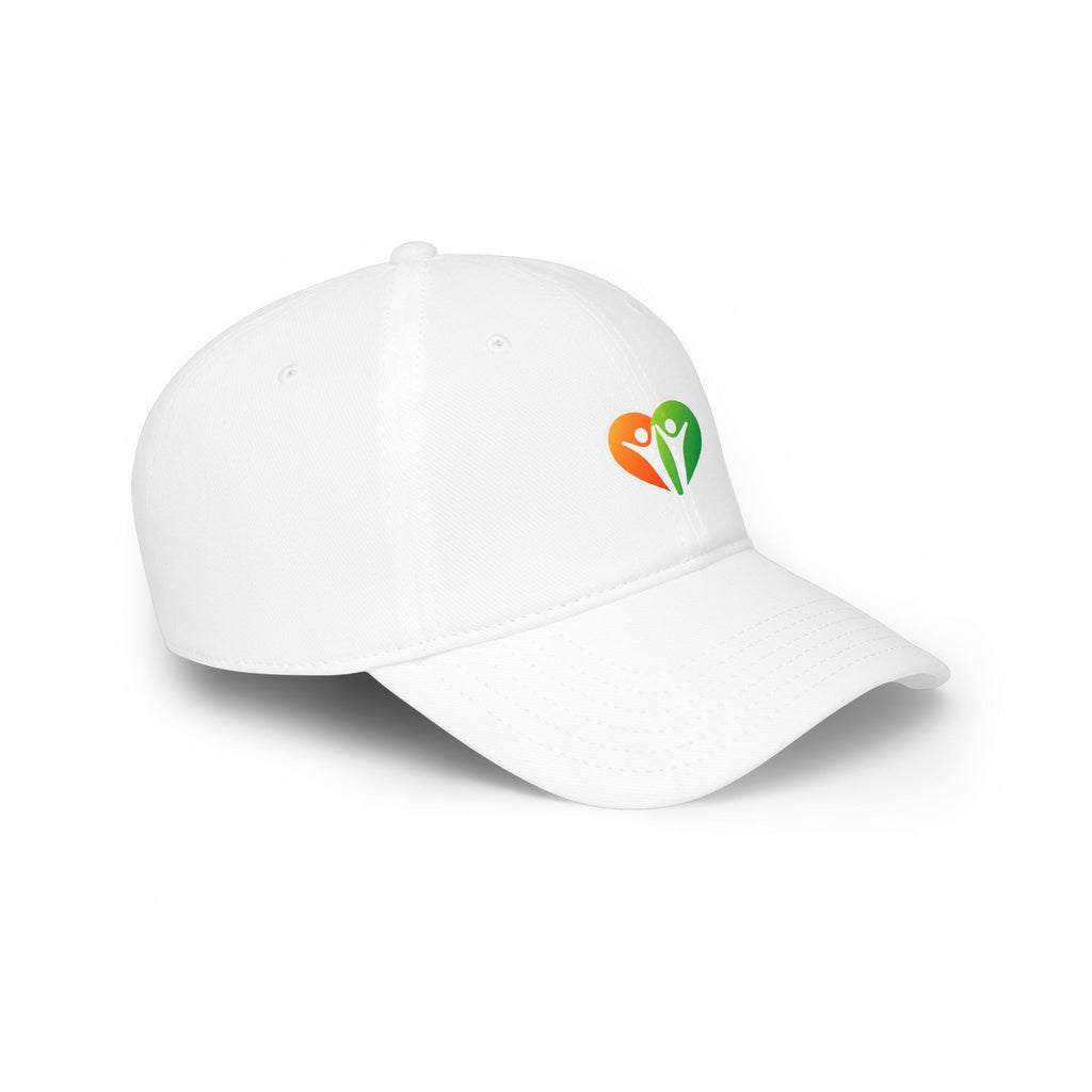 HUHU Heart Logo Baseball Cap — Casual Low-Profile Hat