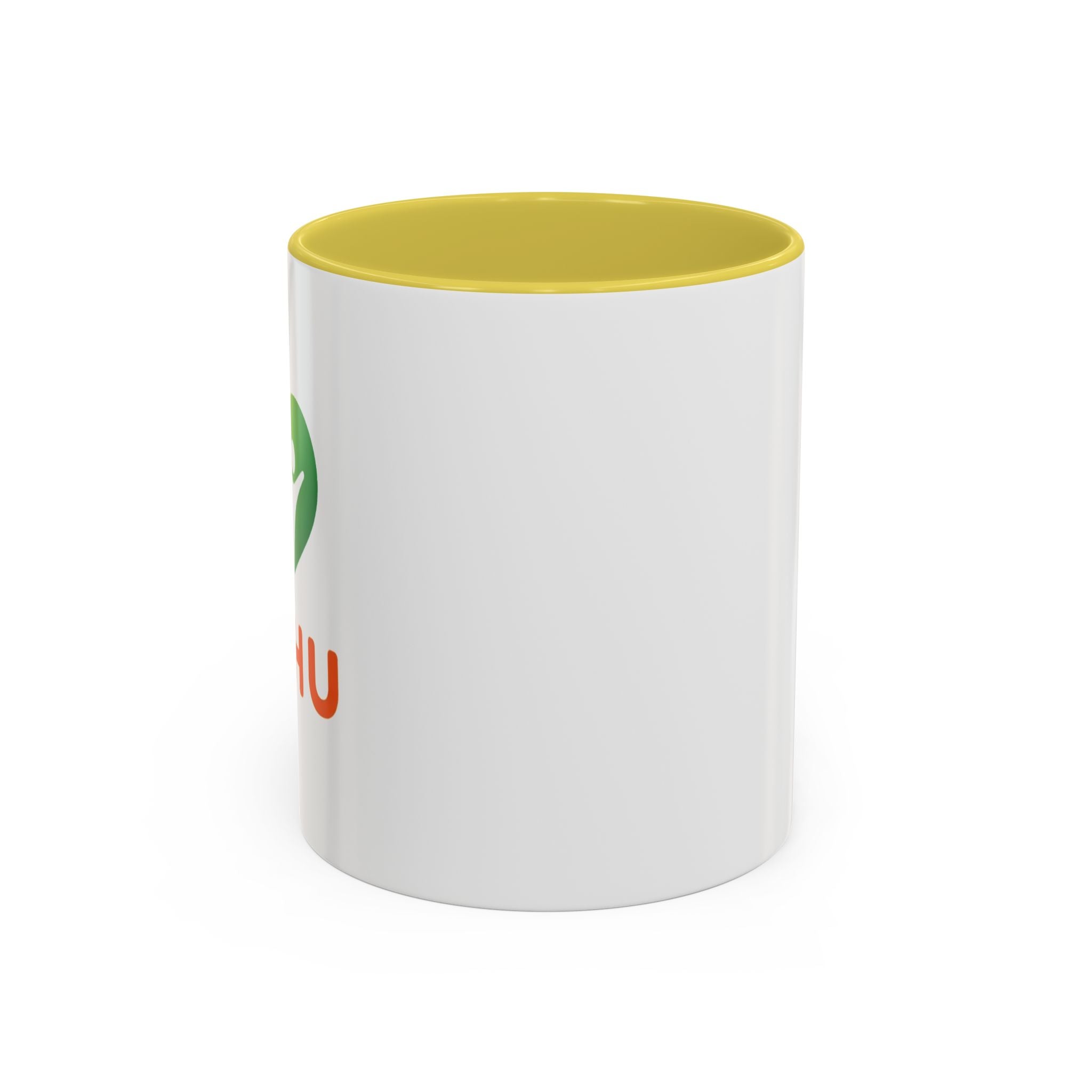 HUHU Heart Logo Coffee Mug (11oz & 15oz) - Colorful Gradient Ceramic Mug