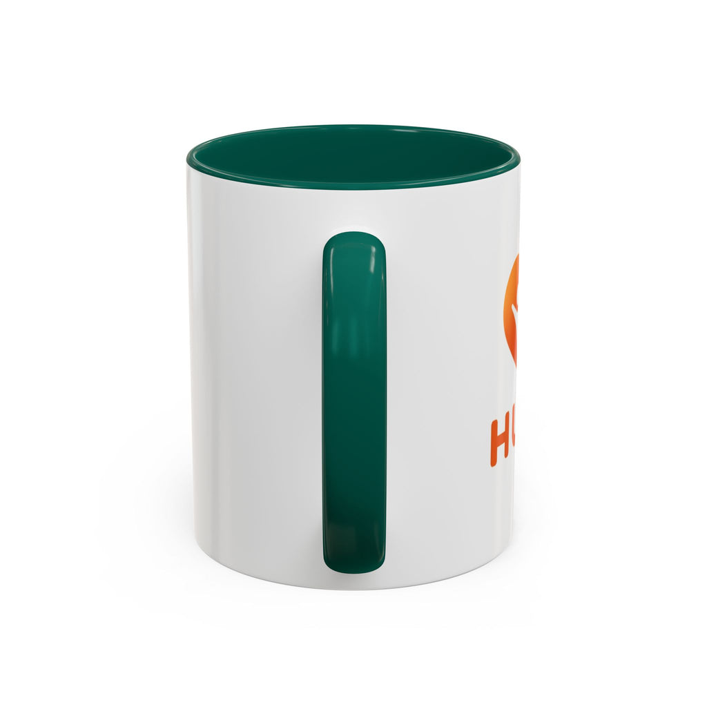HUHU Heart Logo Coffee Mug (11oz & 15oz) - Colorful Gradient Ceramic Mug