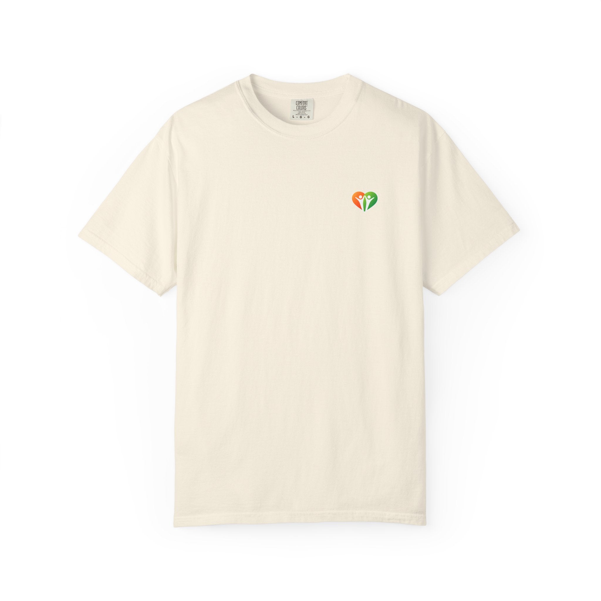 HUHU Heart Logo T-Shirt — Colorful Community Graphic Tee