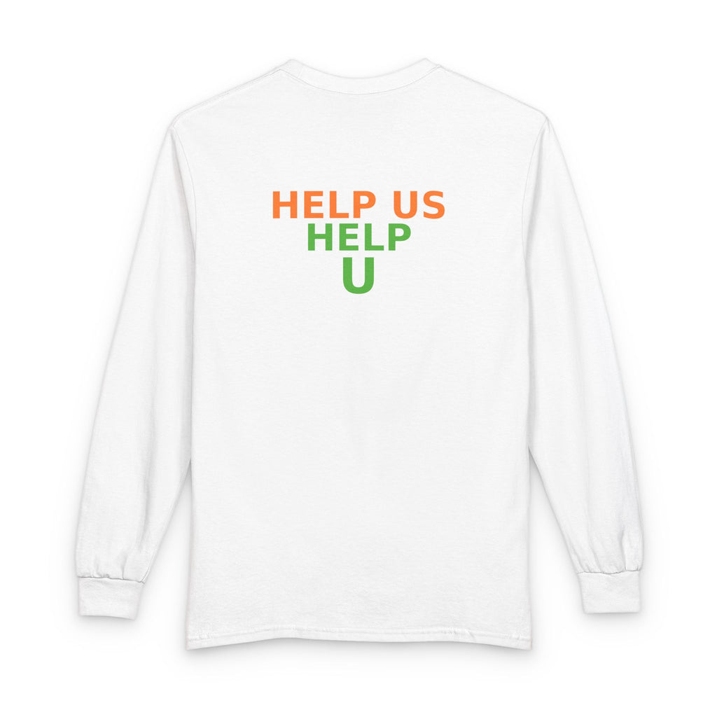 Rainbow Heart Chest Long Sleeve Tee