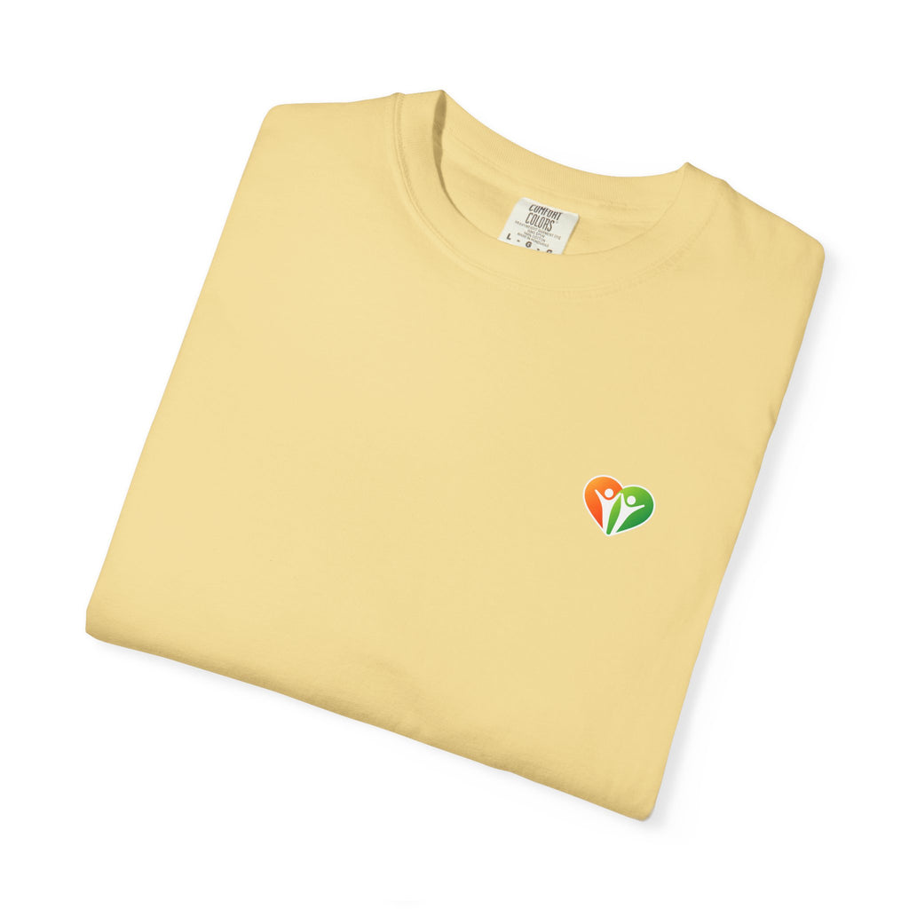 HUHU Heart Logo T-Shirt — Colorful Community Graphic Tee