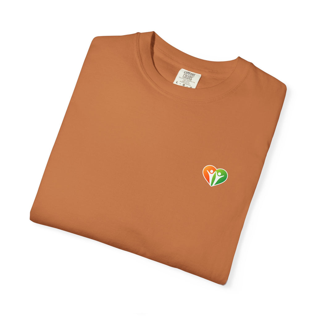 HUHU Heart Logo T-Shirt — Colorful Community Graphic Tee