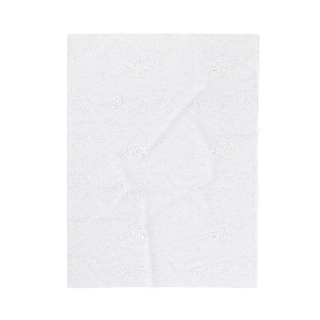 Plush Blanket — 'HUHU' Heart Logo Velveteen Throw