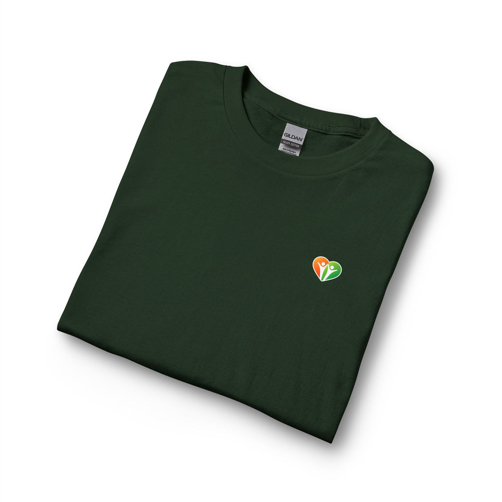 Rainbow Heart Chest Long Sleeve Tee