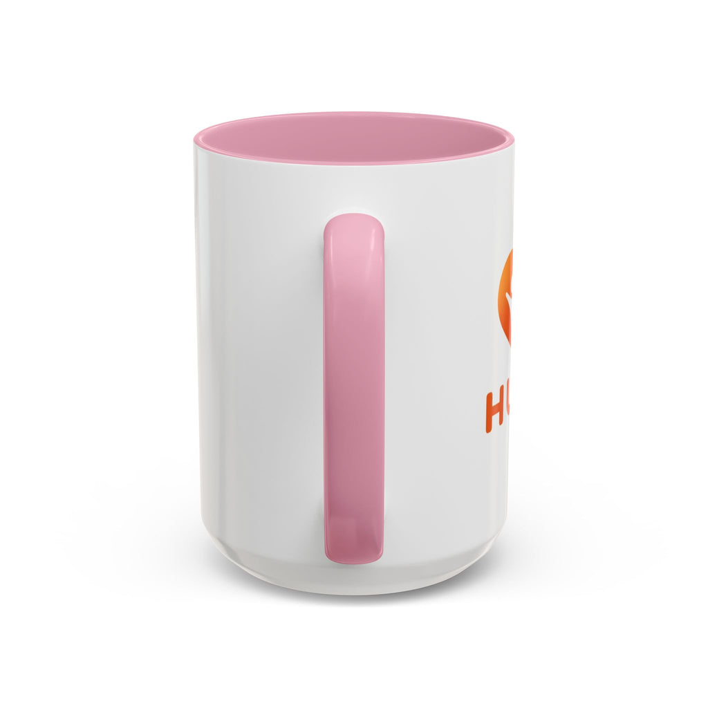HUHU Heart Logo Coffee Mug (11oz & 15oz) - Colorful Gradient Ceramic Mug