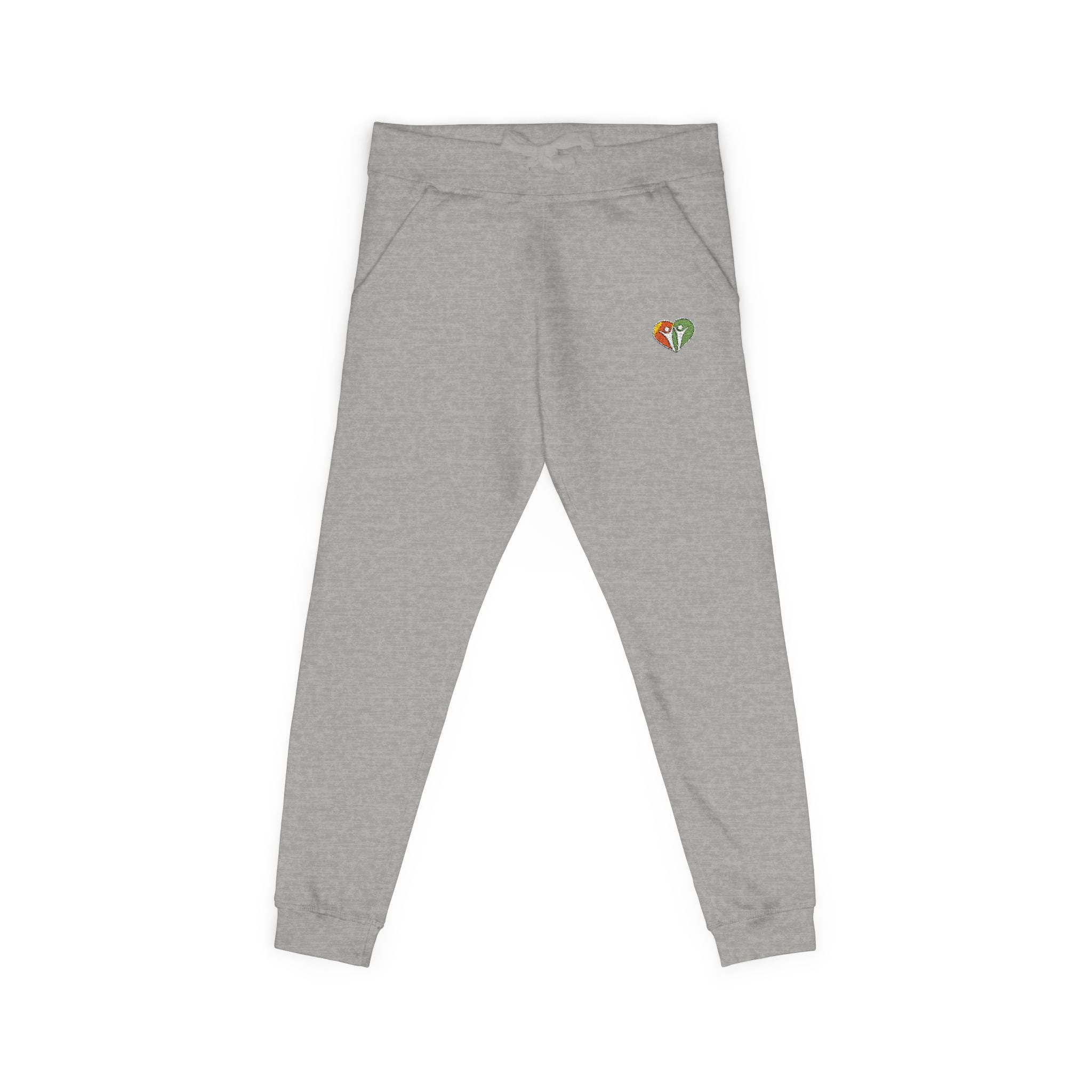 Embroidered Cozy Sweatpants — Small HUHU Heart Logo
