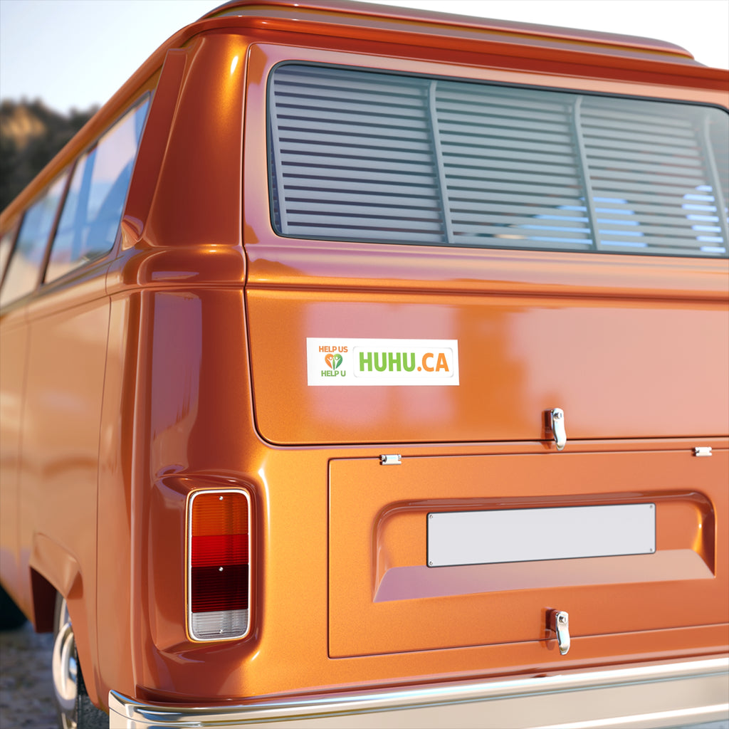 Help U Help U Bumper Sticker — Volunteer & Community Support Decal