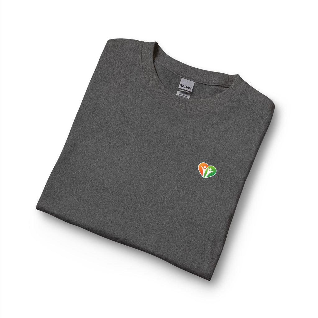 Rainbow Heart Chest Long Sleeve Tee