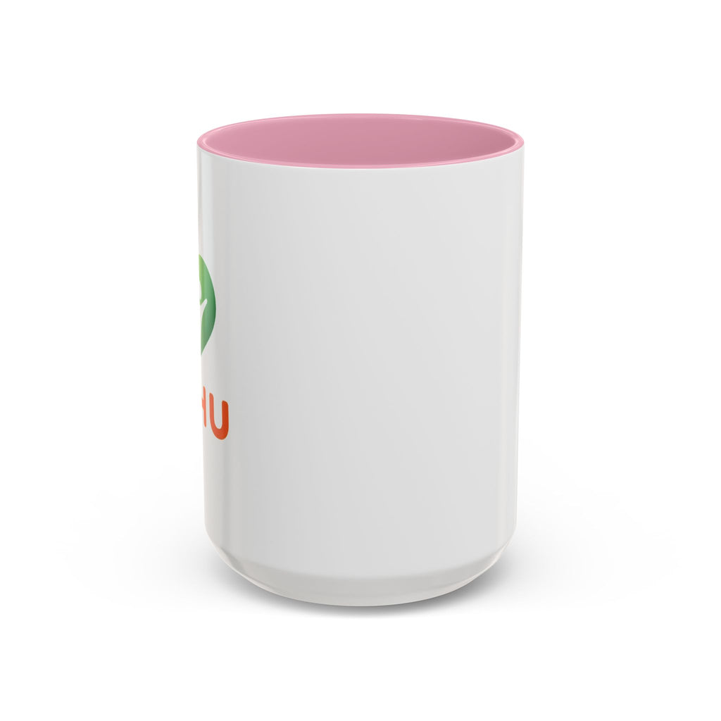 HUHU Heart Logo Coffee Mug (11oz & 15oz) - Colorful Gradient Ceramic Mug