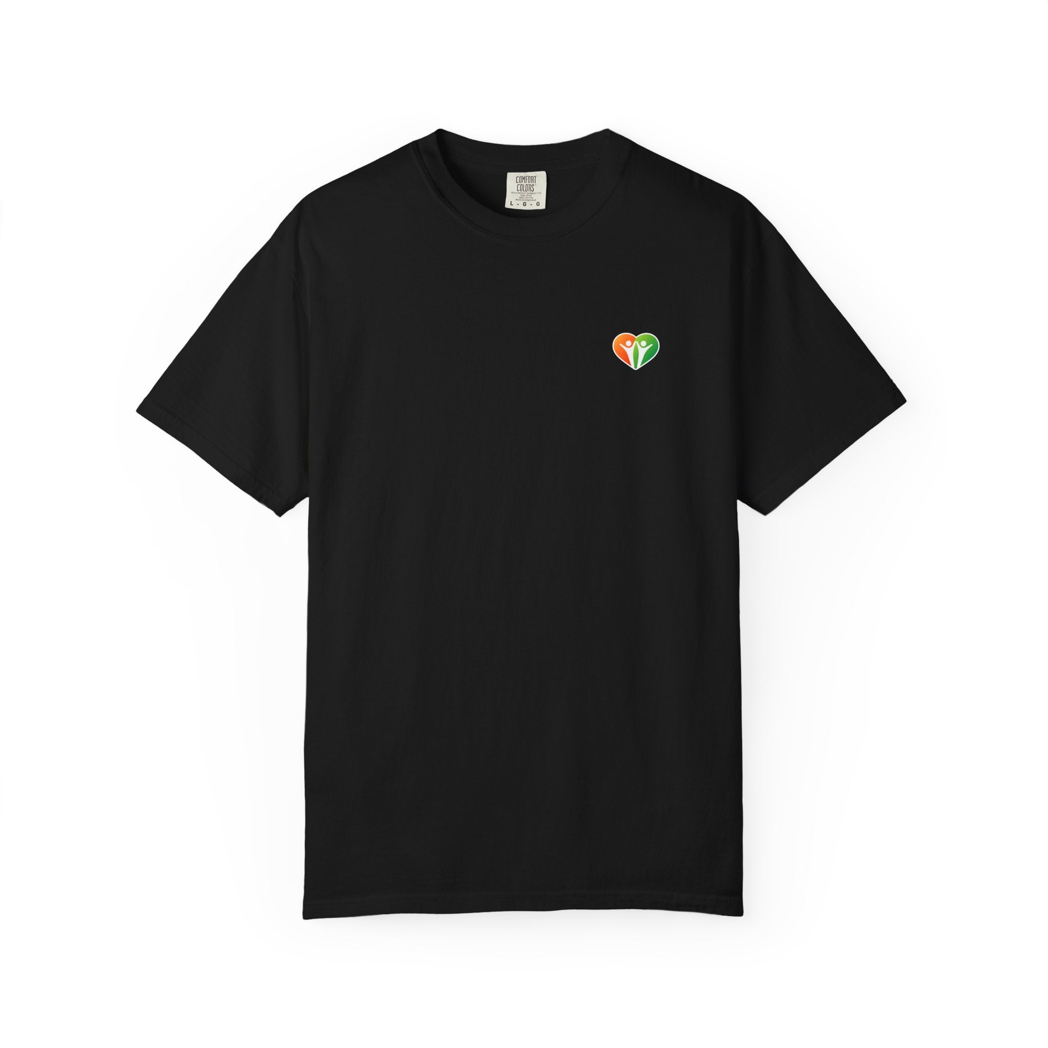 HUHU Heart Logo T-Shirt — Colorful Community Graphic Tee