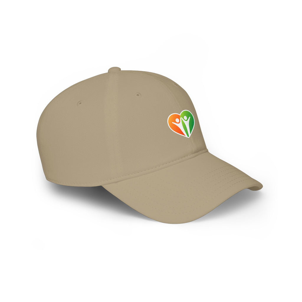 HUHU Heart Logo Baseball Cap — Casual Low-Profile Hat