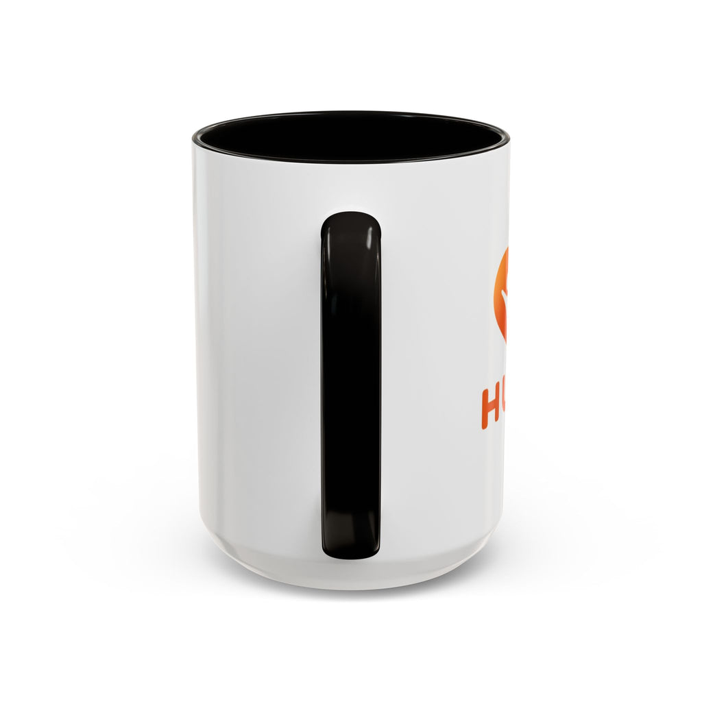 HUHU Heart Logo Coffee Mug (11oz & 15oz) - Colorful Gradient Ceramic Mug