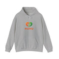 HUHU Heart Logo Hoodie — Colorful Tree of Life Casual Pullover