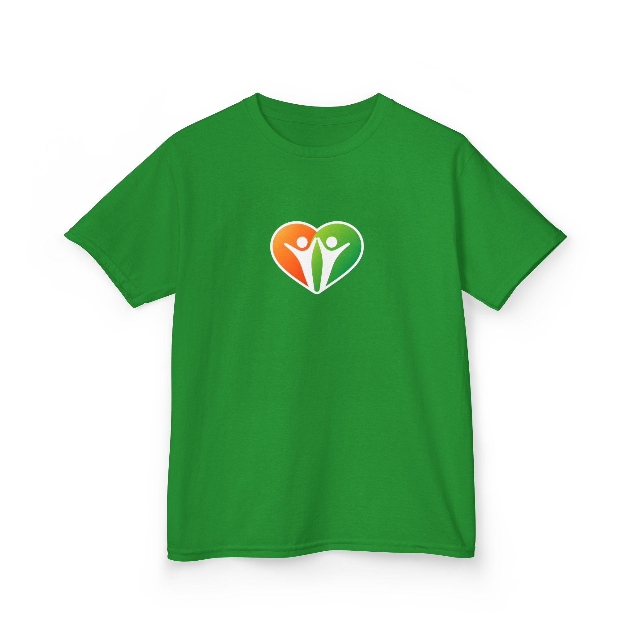 Kids Logo Tee — Colorful Heart & 'HUHU' Graphic Kids T-Shirt
