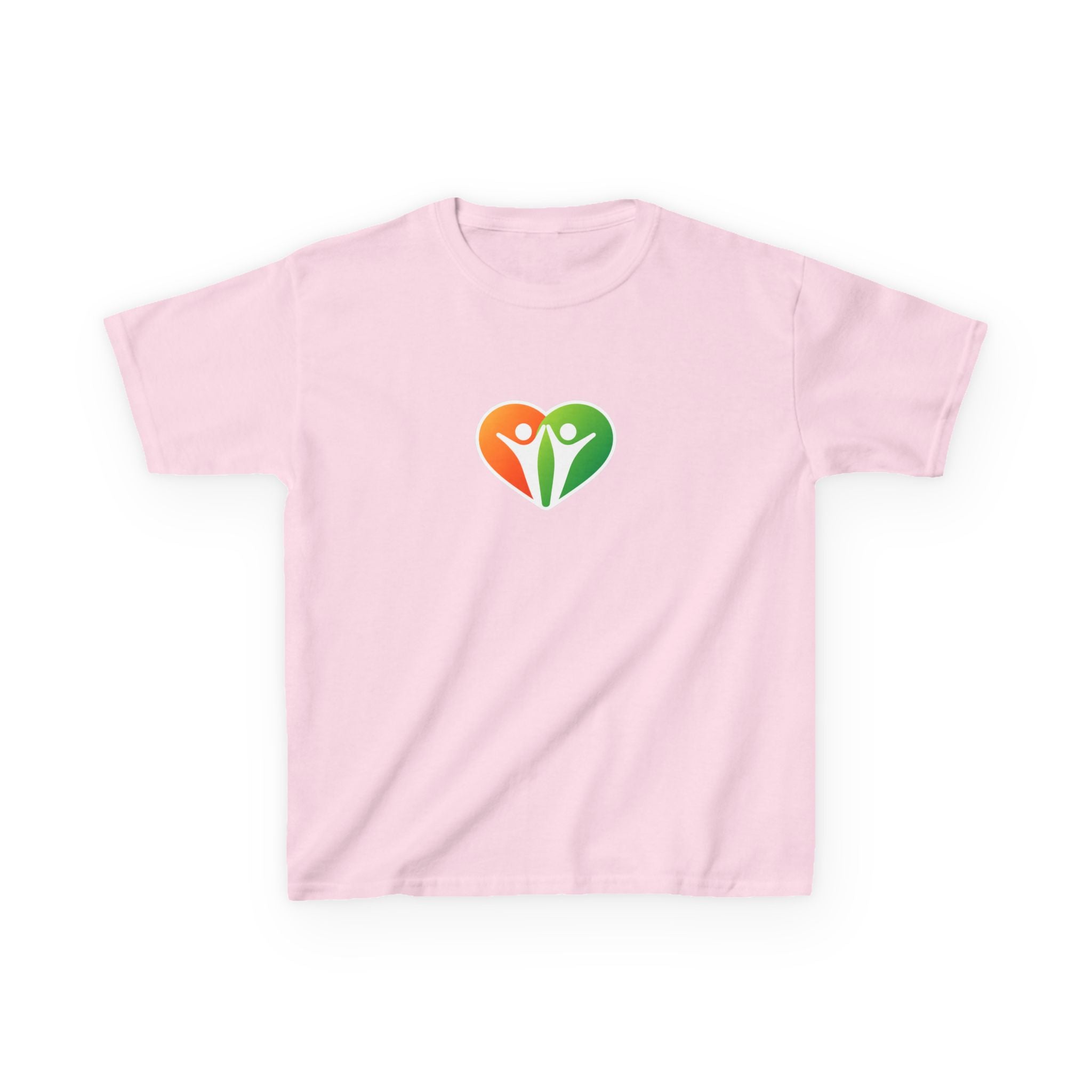 Kids Logo Tee — Colorful Heart & 'HUHU' Graphic Kids T-Shirt