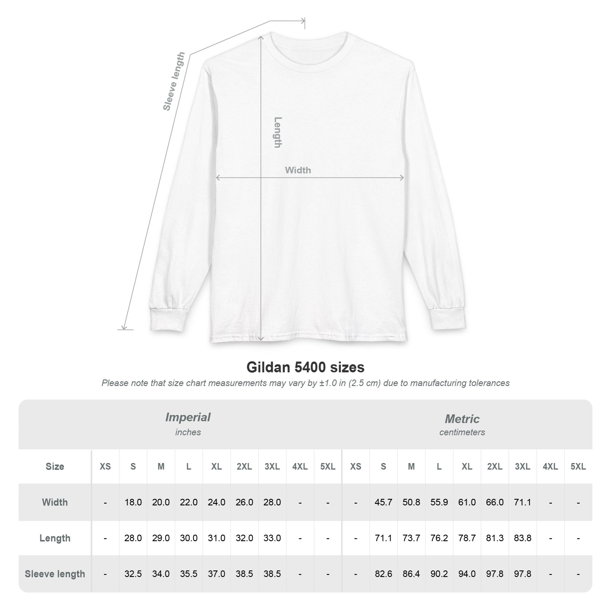 Rainbow Heart Chest Long Sleeve Tee