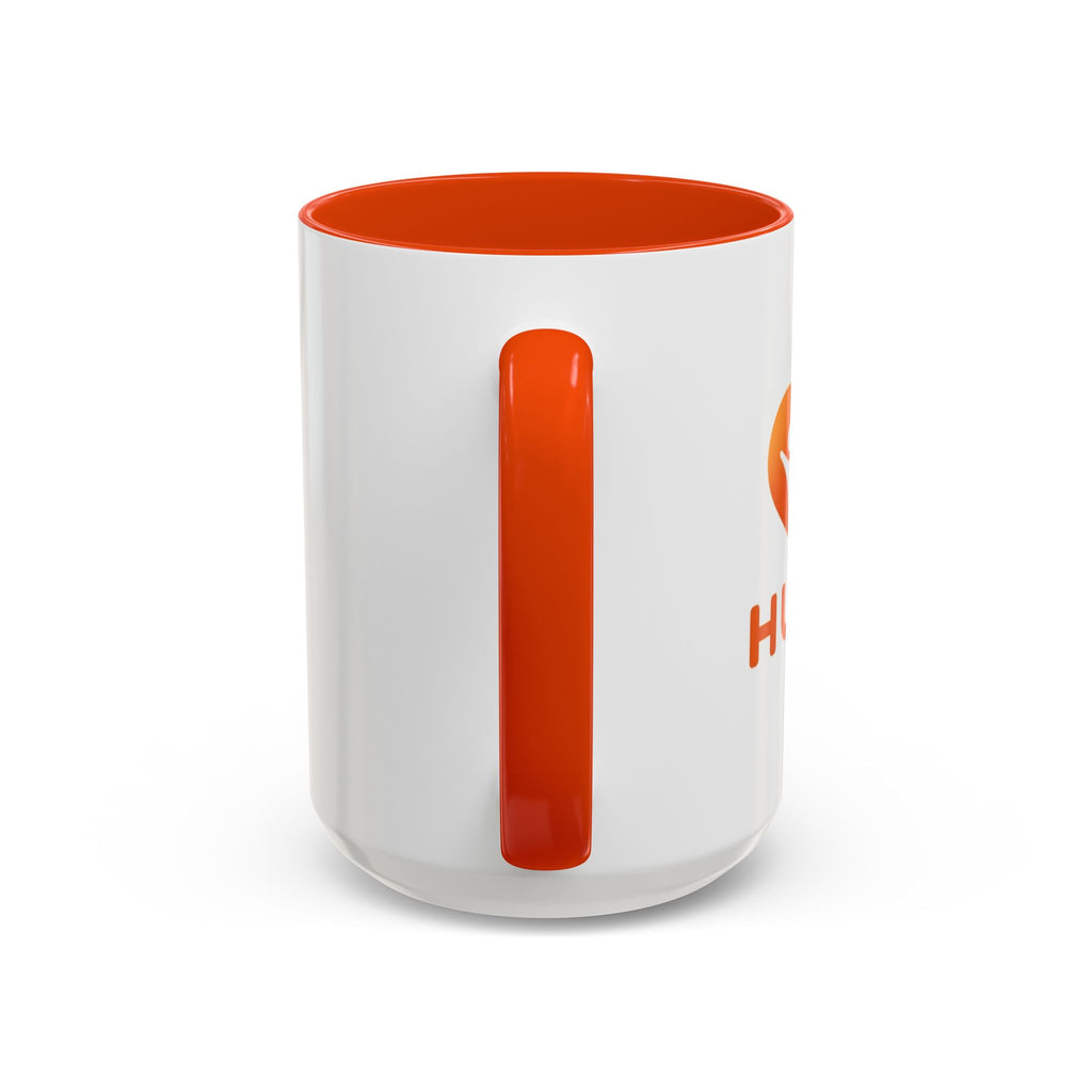 HUHU Heart Logo Coffee Mug (11oz & 15oz) - Colorful Gradient Ceramic Mug