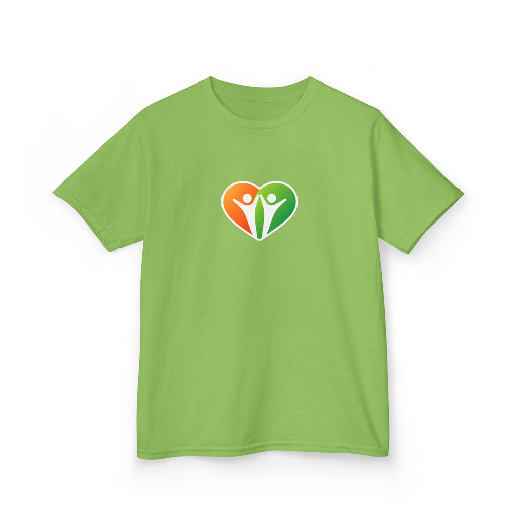 Kids Logo Tee — Colorful Heart & 'HUHU' Graphic Kids T-Shirt