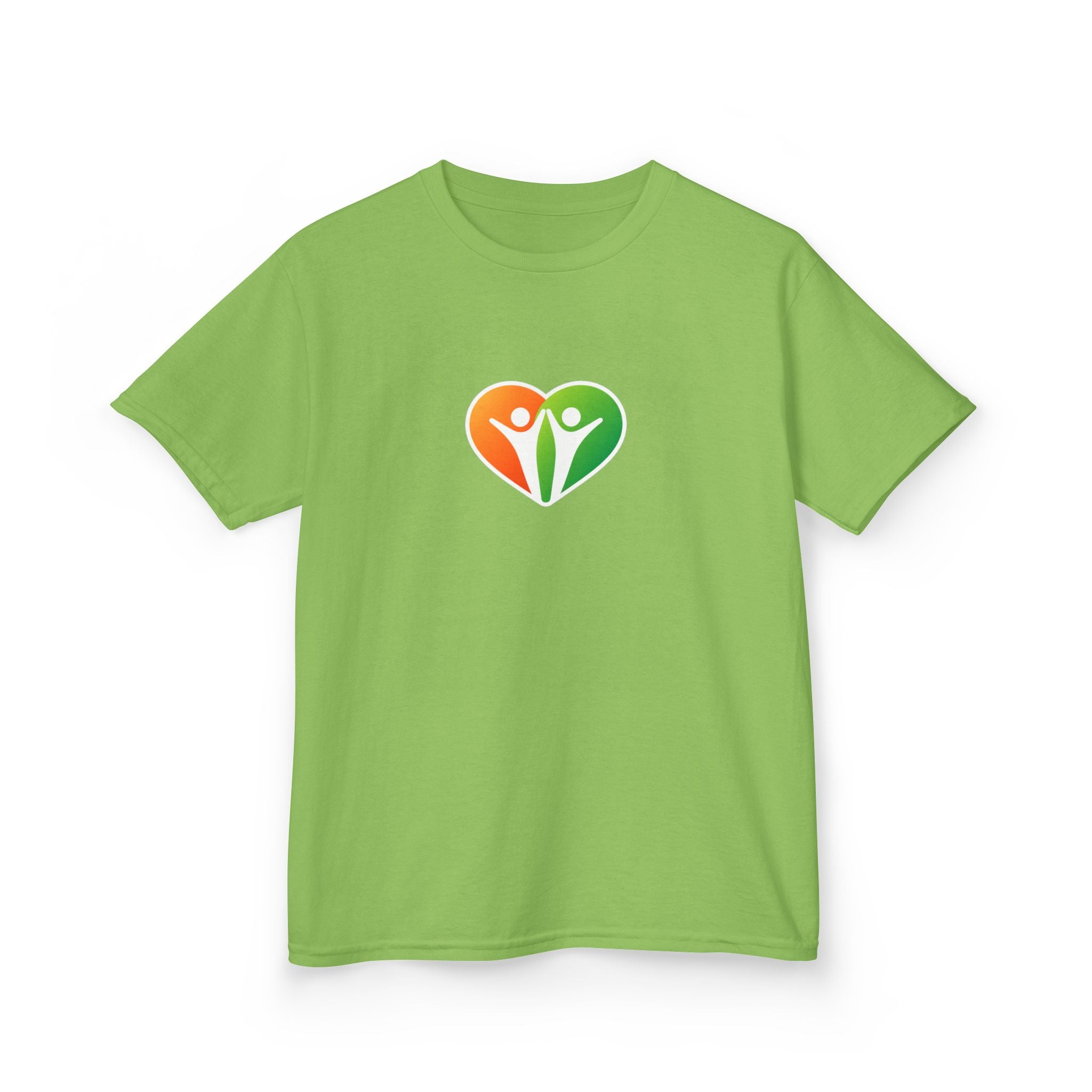 Kids Logo Tee — Colorful Heart & 'HUHU' Graphic Kids T-Shirt