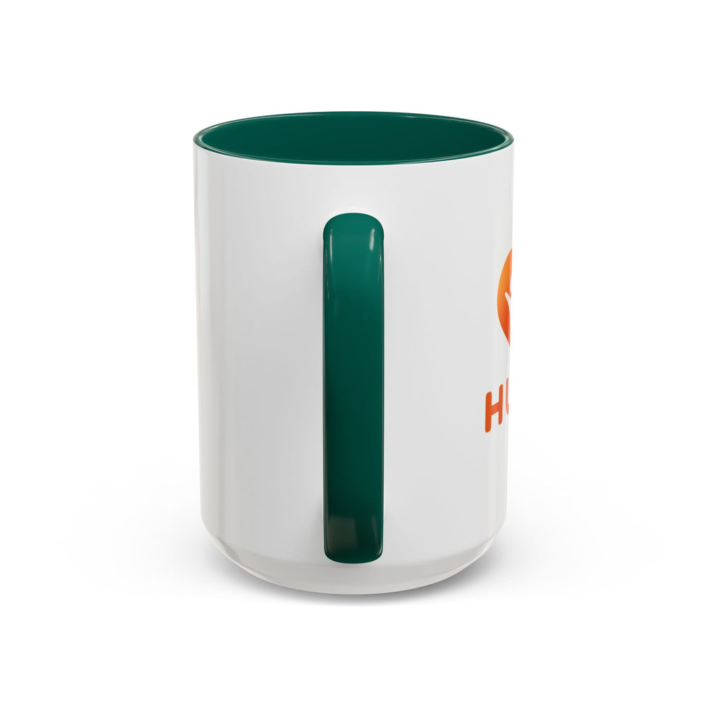 HUHU Heart Logo Coffee Mug (11oz & 15oz) - Colorful Gradient Ceramic Mug