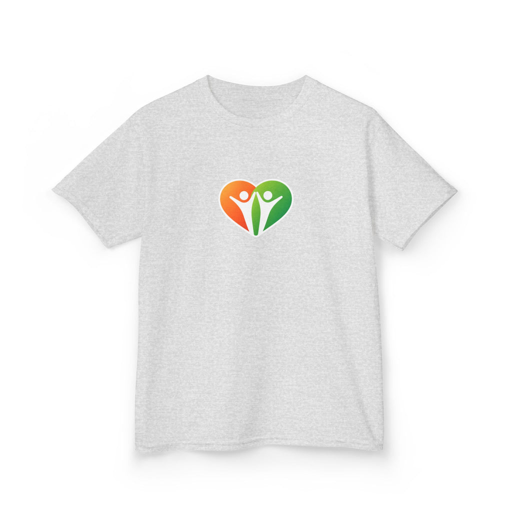 Kids Logo Tee — Colorful Heart & 'HUHU' Graphic Kids T-Shirt