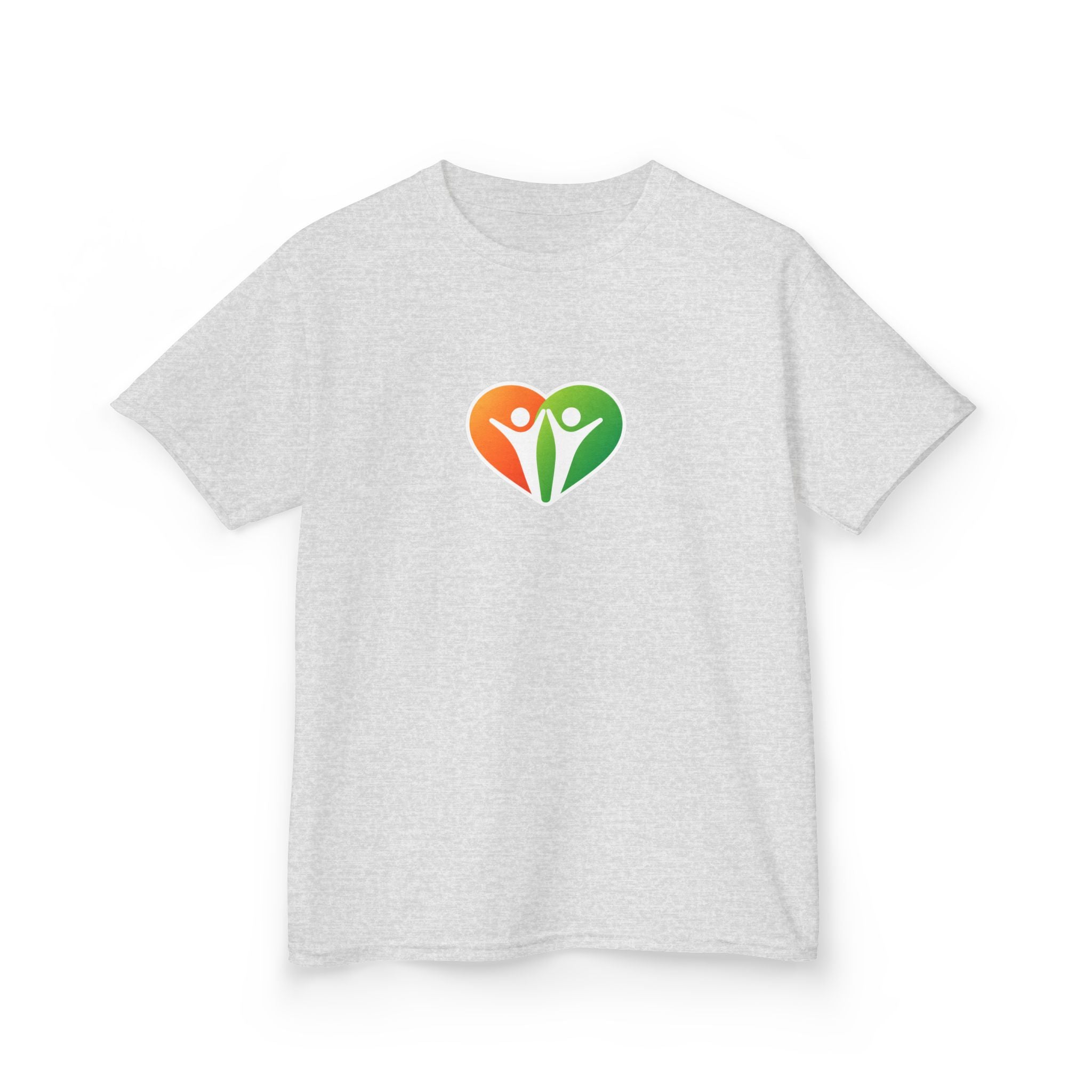 Kids Logo Tee — Colorful Heart & 'HUHU' Graphic Kids T-Shirt