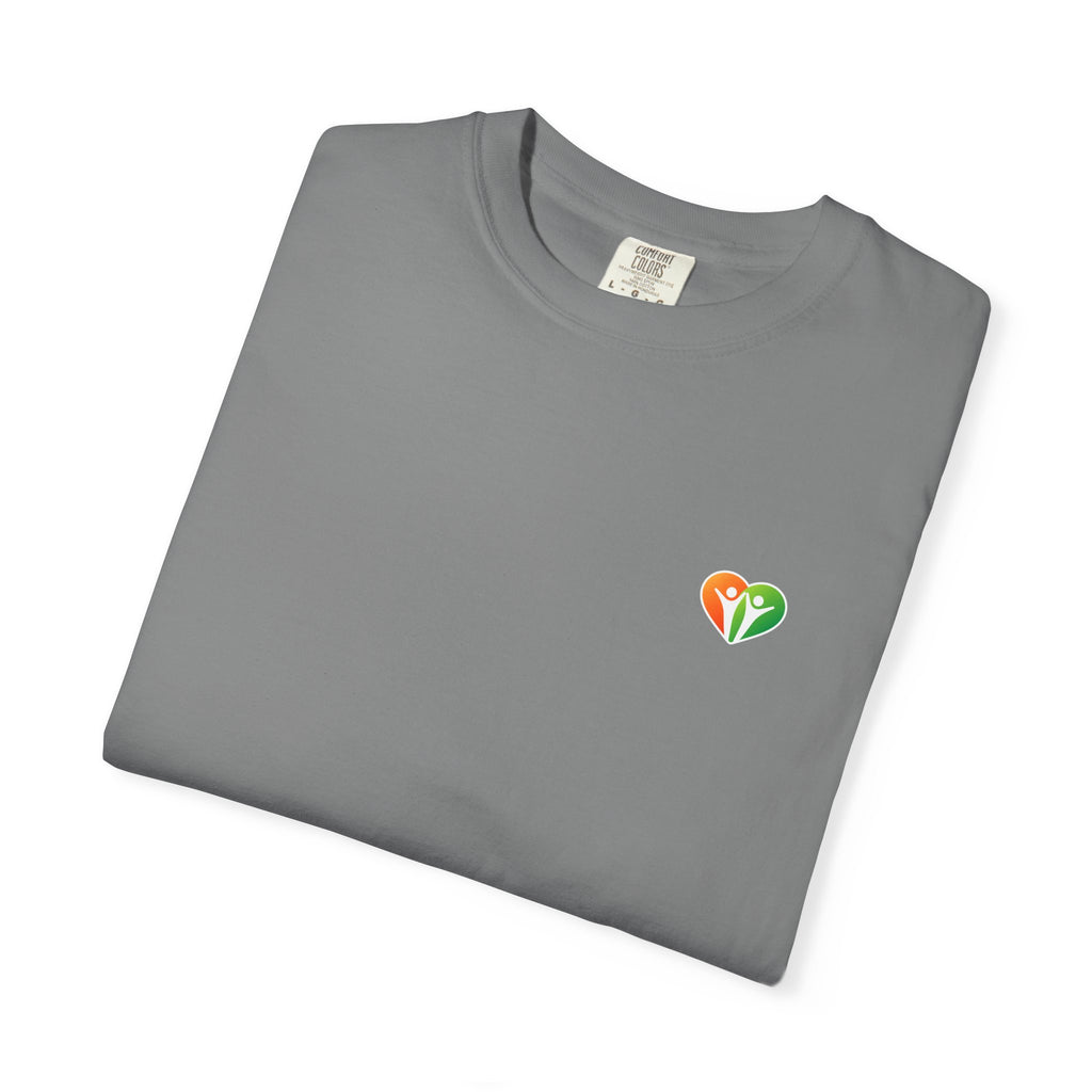 HUHU Heart Logo T-Shirt — Colorful Community Graphic Tee
