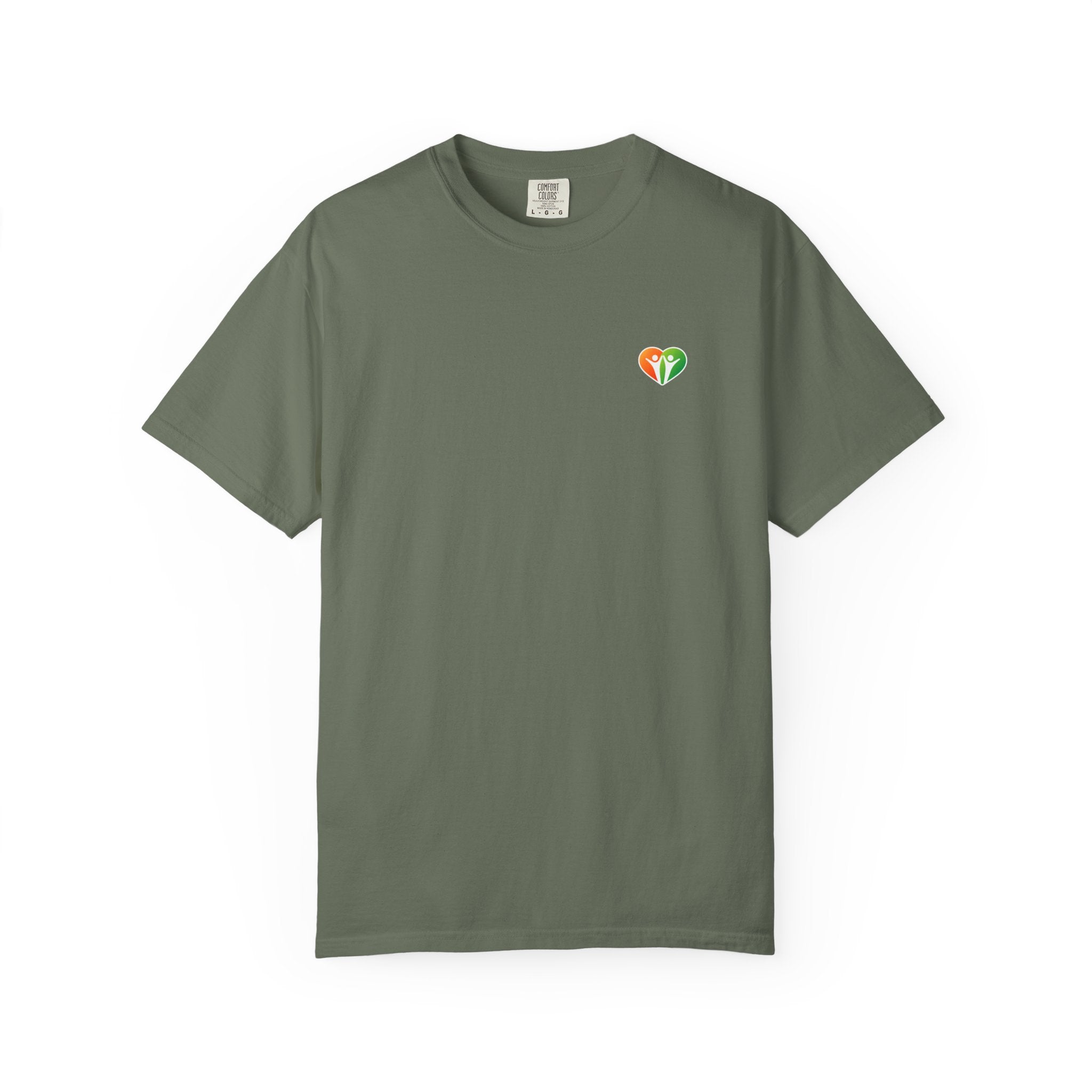 HUHU Heart Logo T-Shirt — Colorful Community Graphic Tee