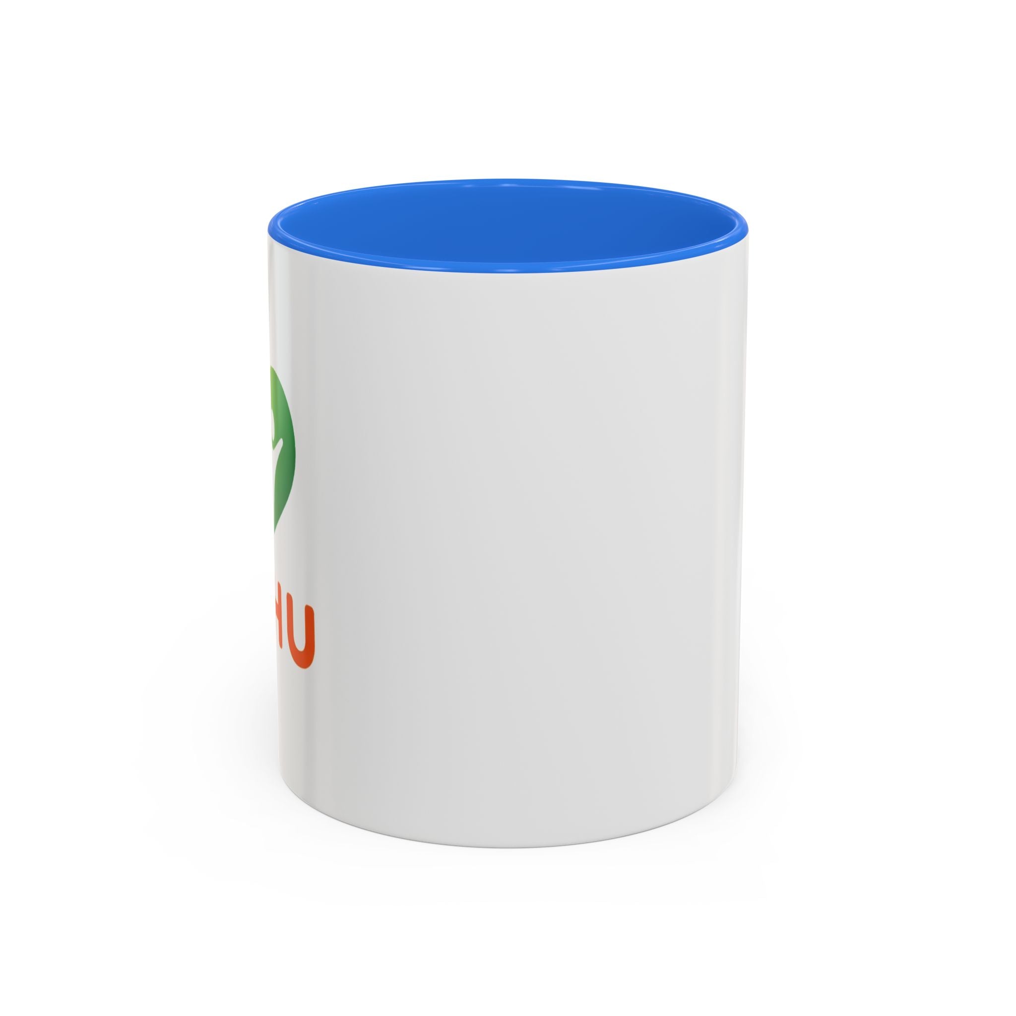 HUHU Heart Logo Coffee Mug (11oz & 15oz) - Colorful Gradient Ceramic Mug
