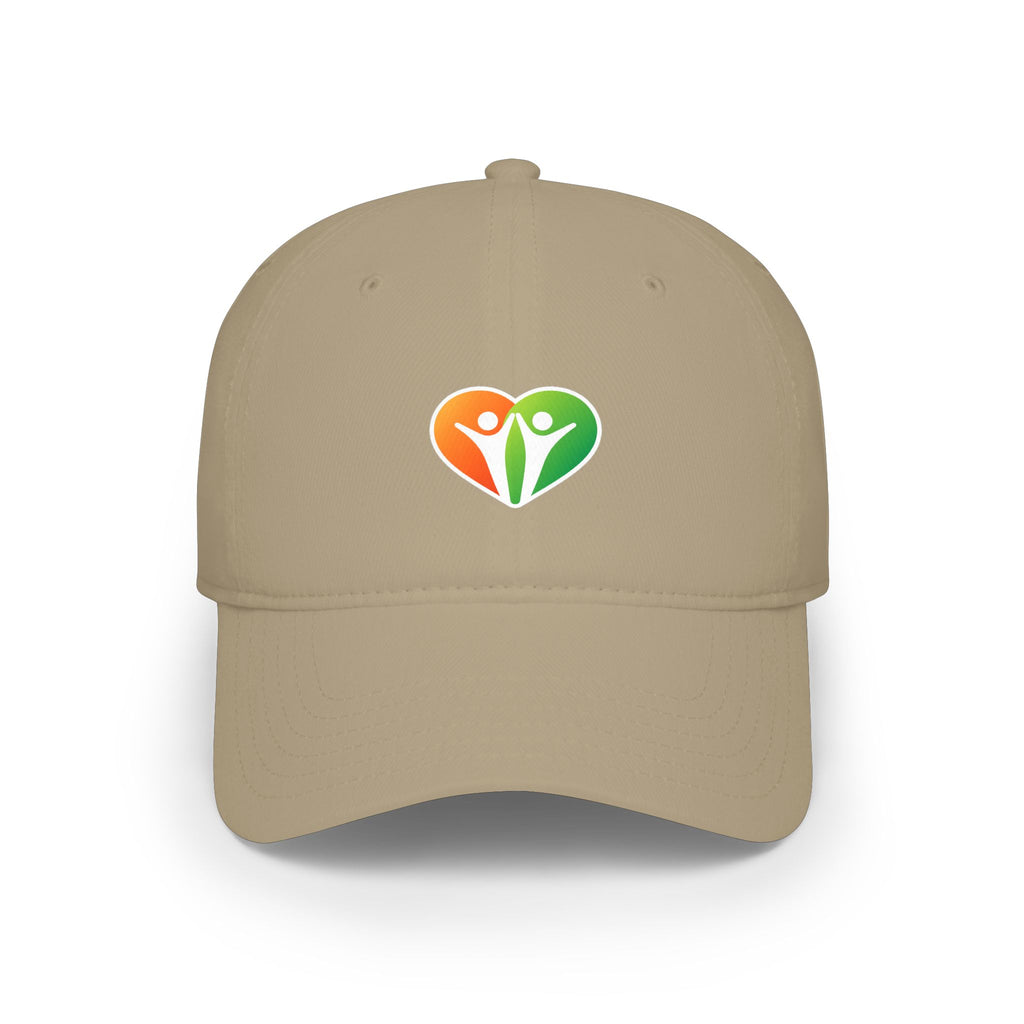 HUHU Heart Logo Baseball Cap — Casual Low-Profile Hat