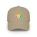 HUHU Heart Logo Baseball Cap — Casual Low-Profile Hat