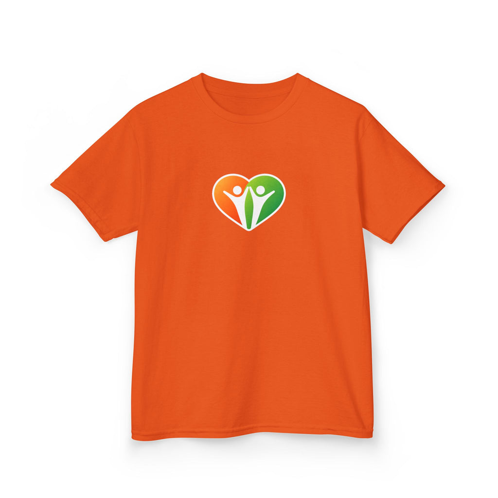 Kids Logo Tee — Colorful Heart & 'HUHU' Graphic Kids T-Shirt