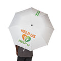 Foldable Semi-Automatic Umbrella — Compact Rain Shelter with ‘HELP US’ & HULU Logo