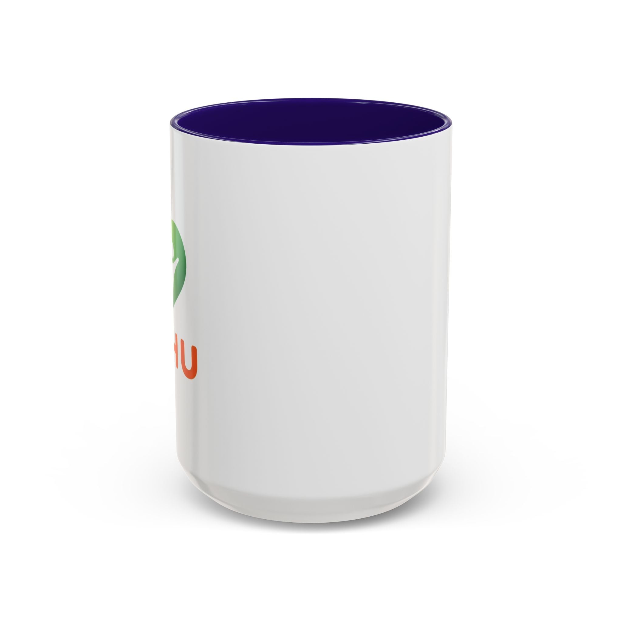 HUHU Heart Logo Coffee Mug (11oz & 15oz) - Colorful Gradient Ceramic Mug