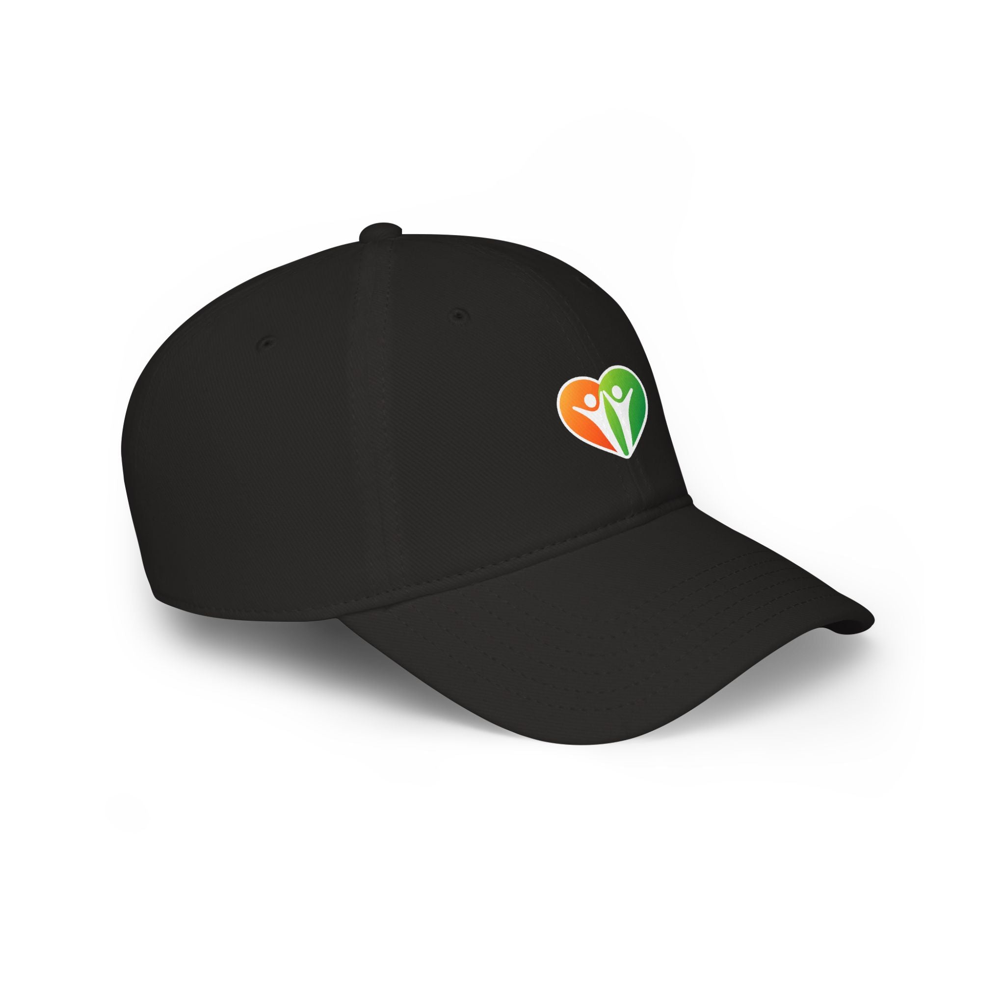HUHU Heart Logo Baseball Cap — Casual Low-Profile Hat