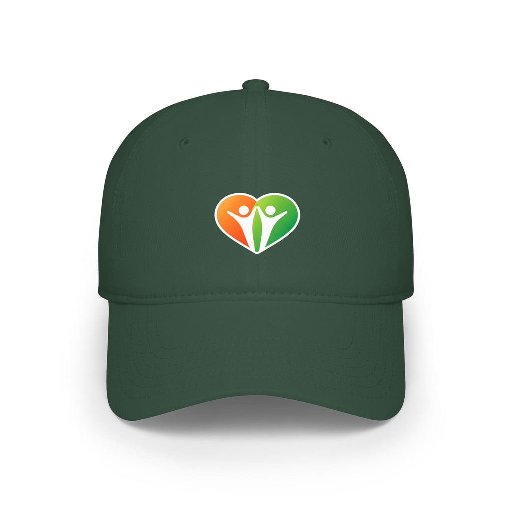 HUHU Heart Logo Baseball Cap — Casual Low-Profile Hat