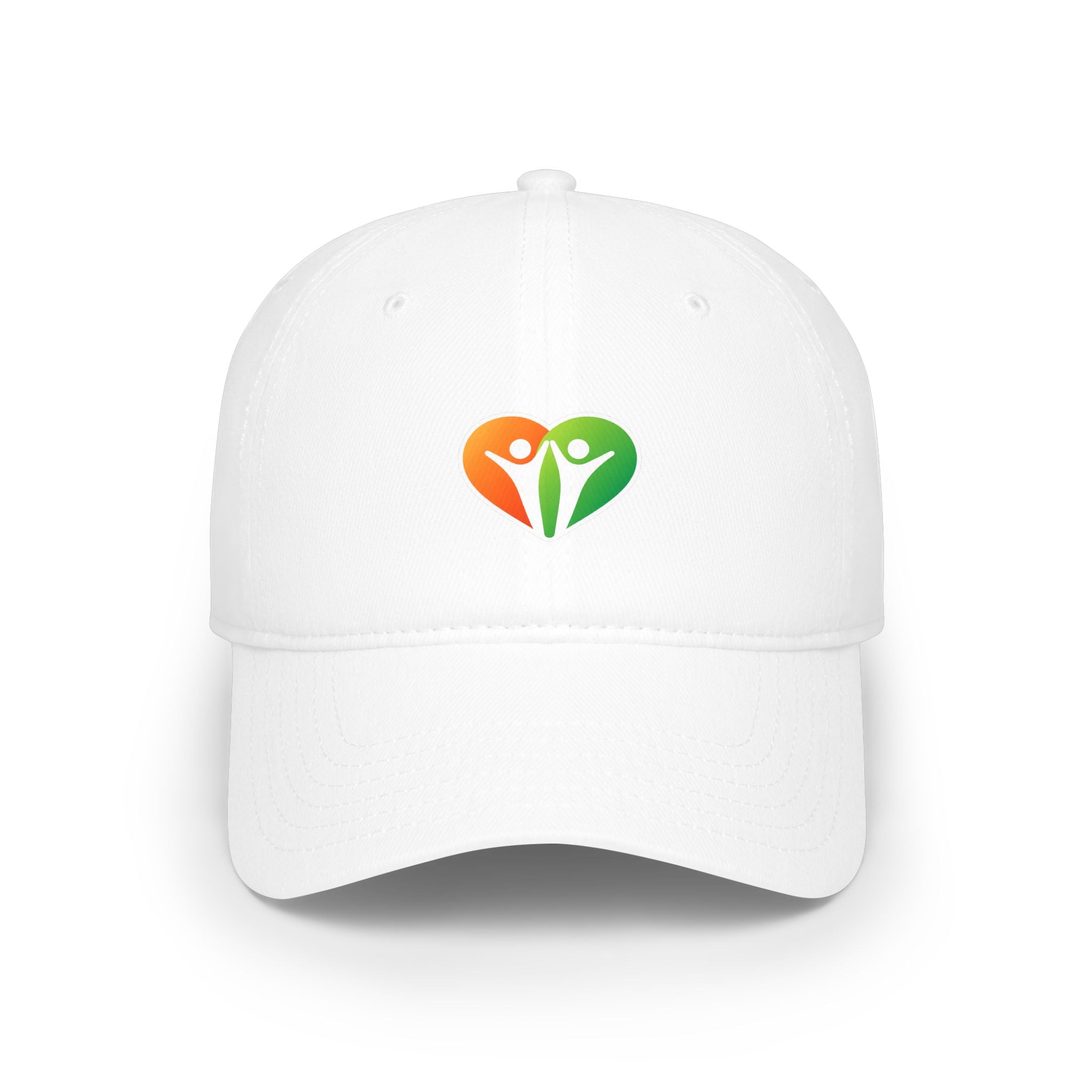HUHU Heart Logo Baseball Cap — Casual Low-Profile Hat