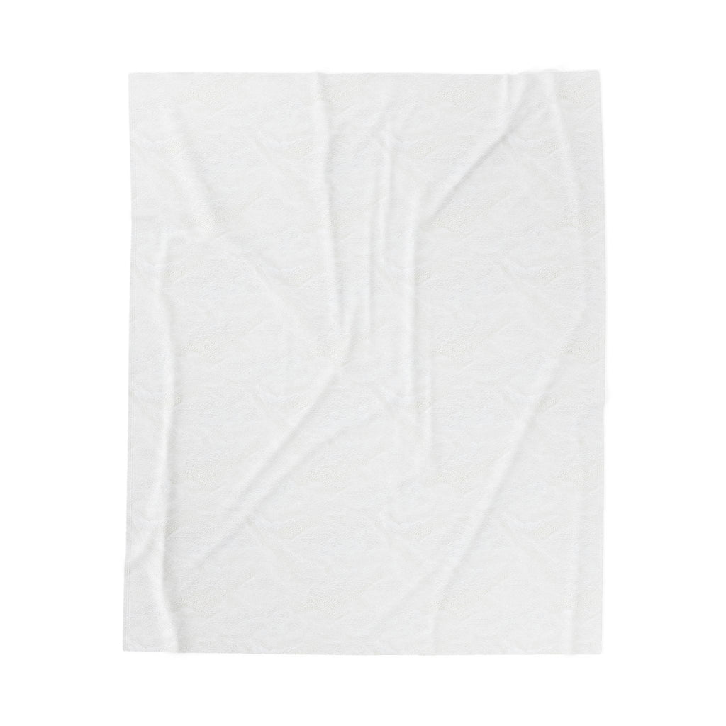 Plush Blanket — 'HUHU' Heart Logo Velveteen Throw