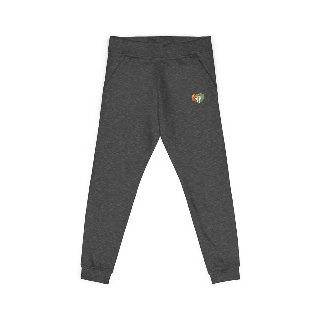 Embroidered Cozy Sweatpants — Small HUHU Heart Logo