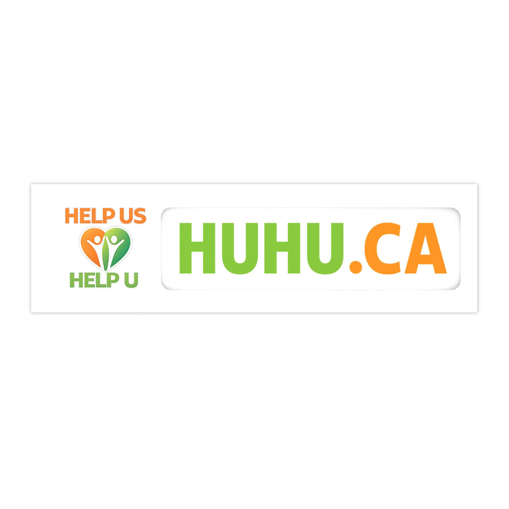 Help U Help U Bumper Sticker — Volunteer & Community Support Decal