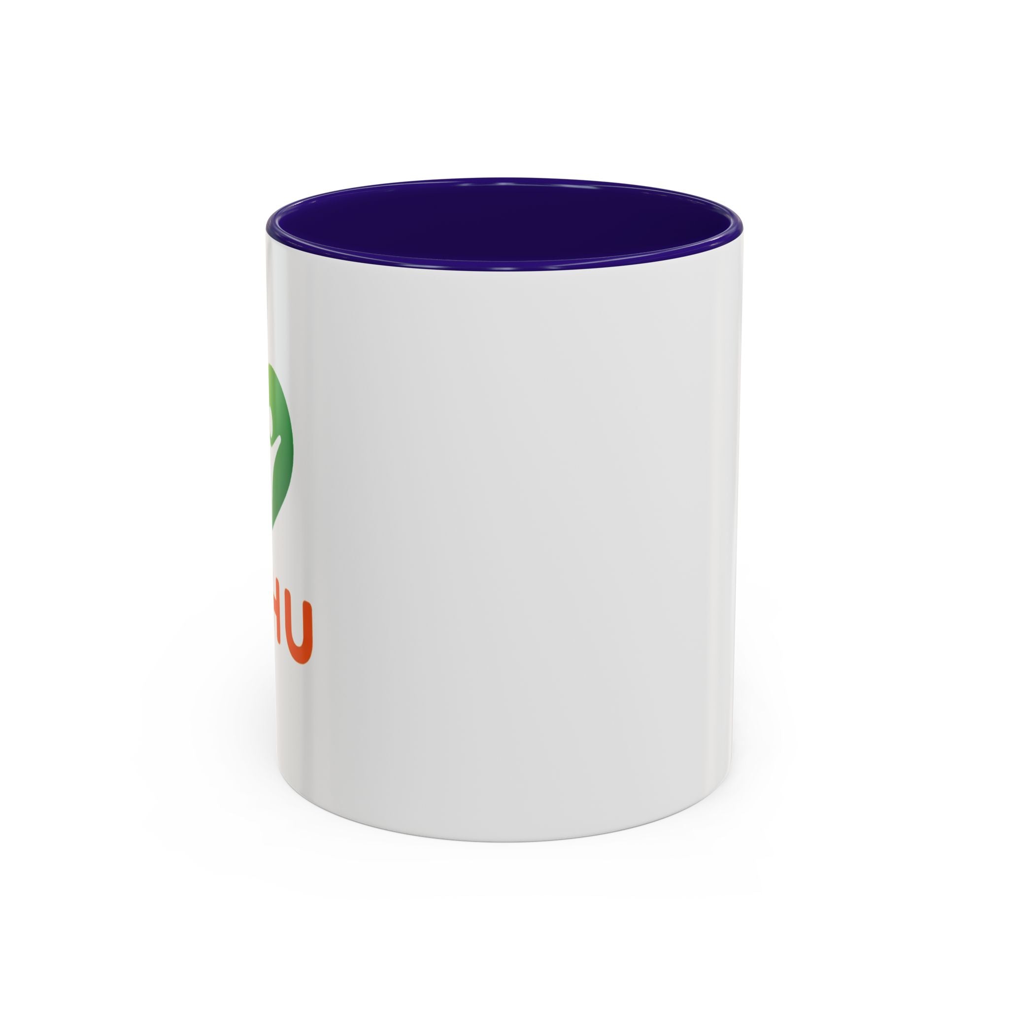 HUHU Heart Logo Coffee Mug (11oz & 15oz) - Colorful Gradient Ceramic Mug