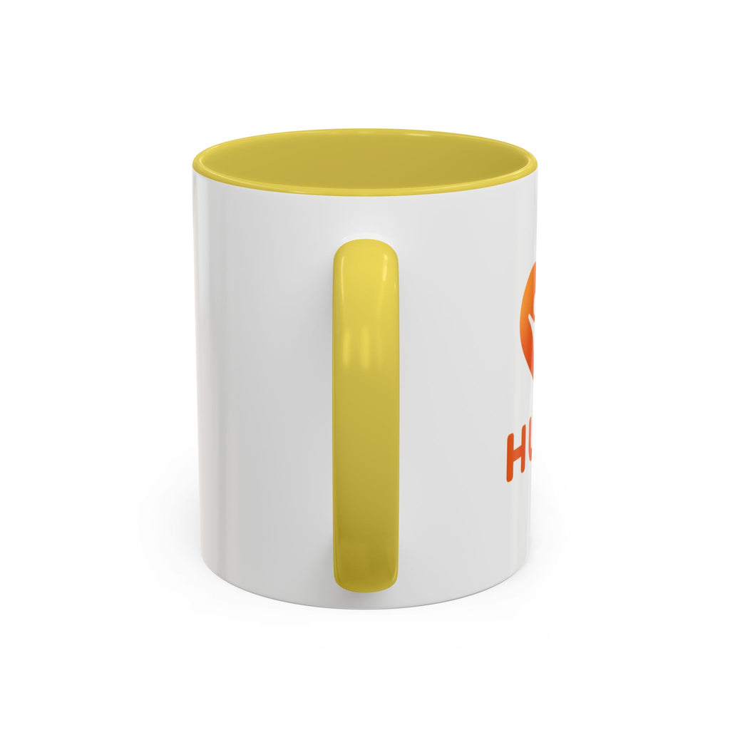 HUHU Heart Logo Coffee Mug (11oz & 15oz) - Colorful Gradient Ceramic Mug