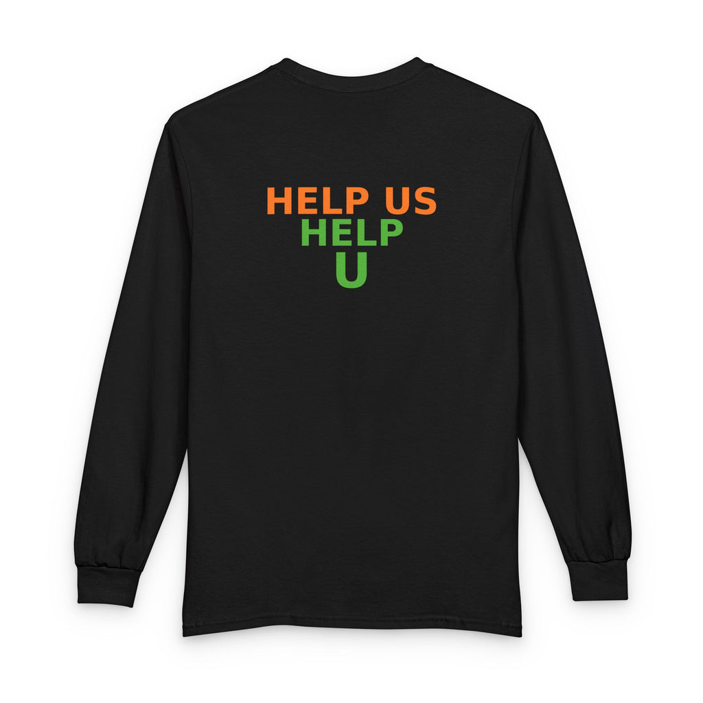 Rainbow Heart Chest Long Sleeve Tee