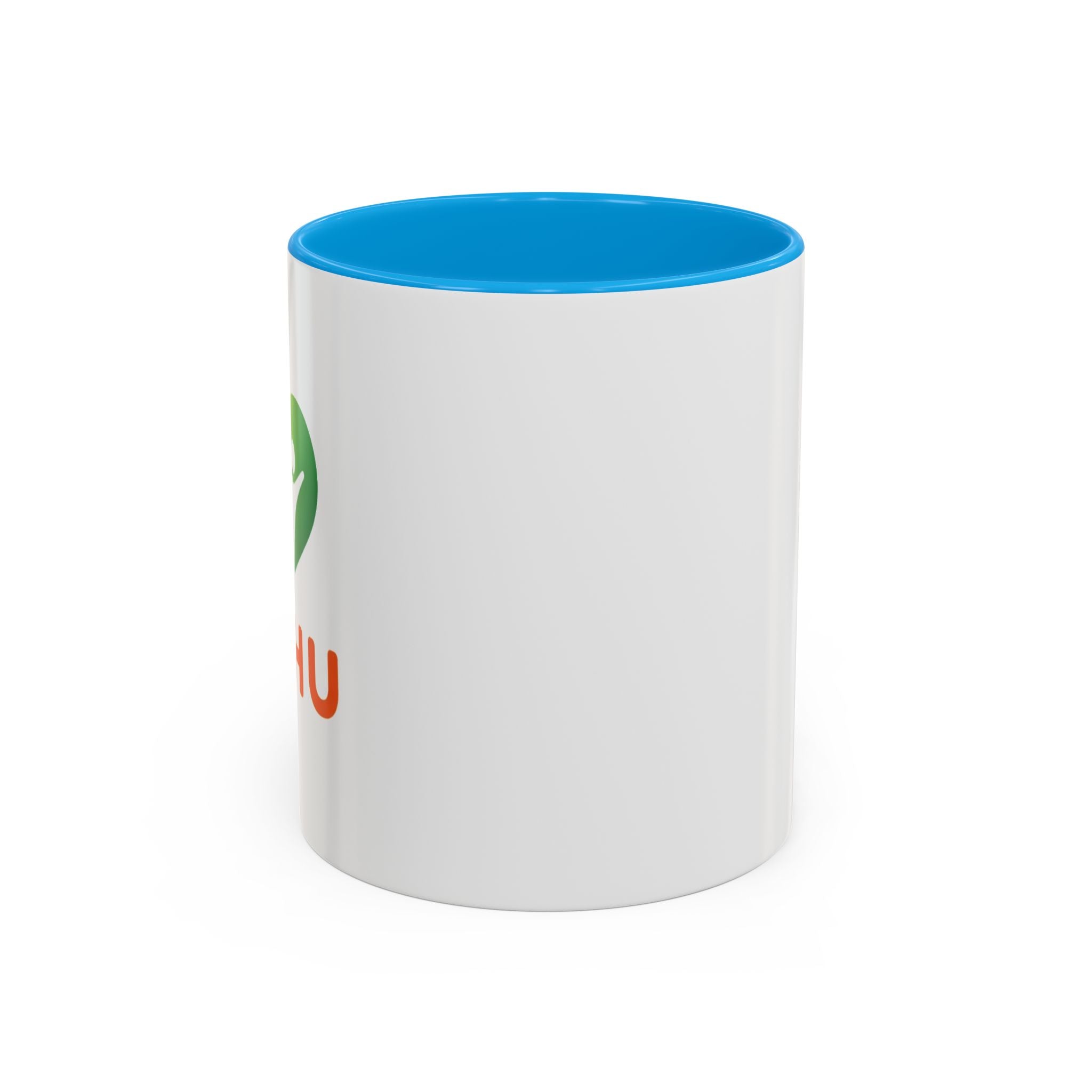HUHU Heart Logo Coffee Mug (11oz & 15oz) - Colorful Gradient Ceramic Mug
