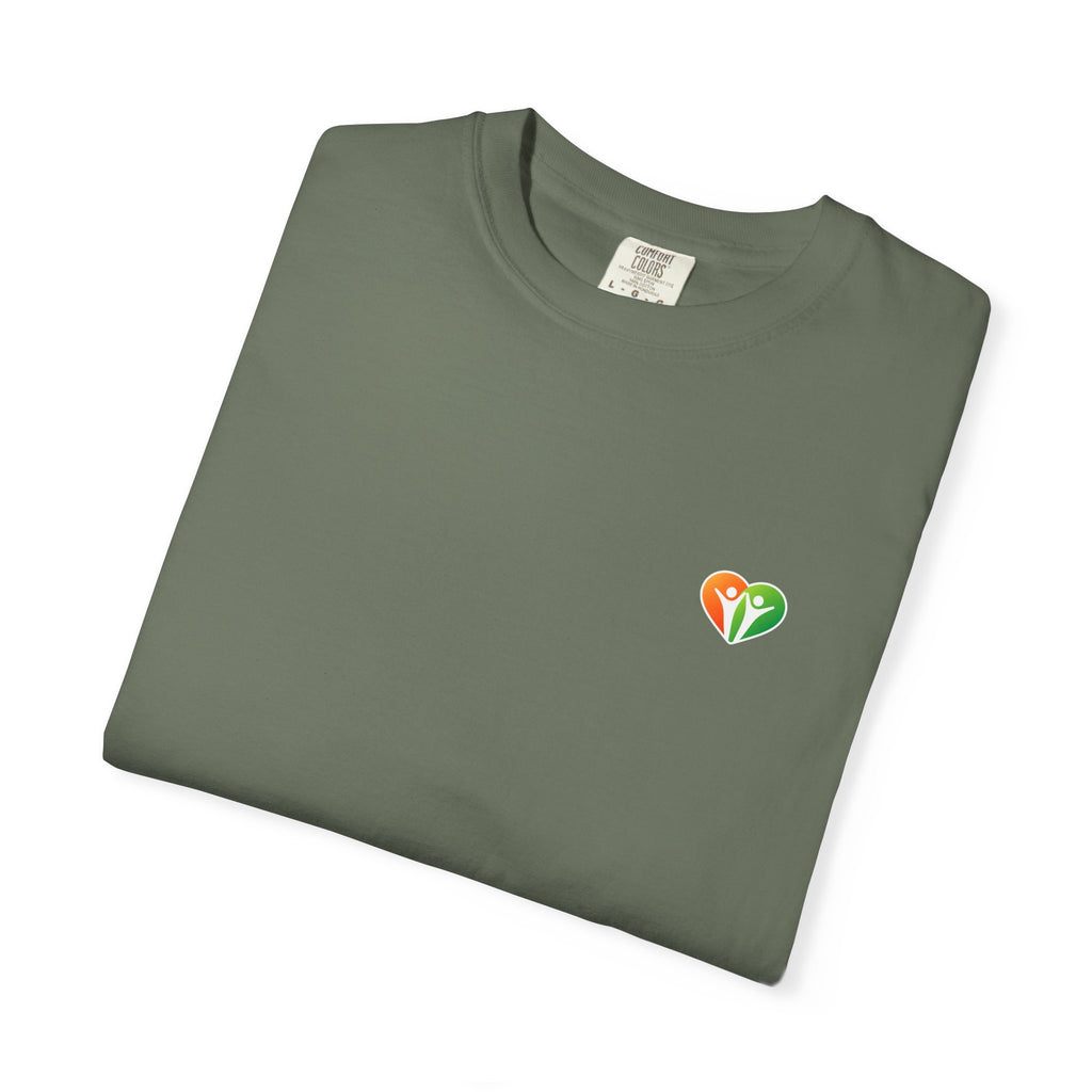 HUHU Heart Logo T-Shirt — Colorful Community Graphic Tee
