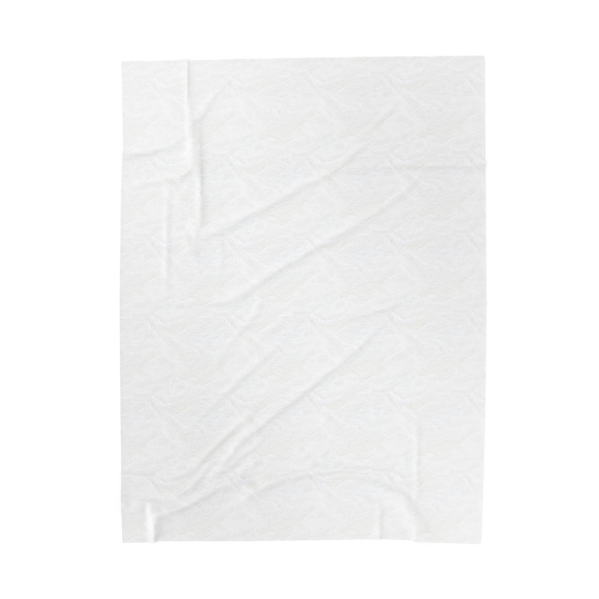Plush Blanket — 'HUHU' Heart Logo Velveteen Throw